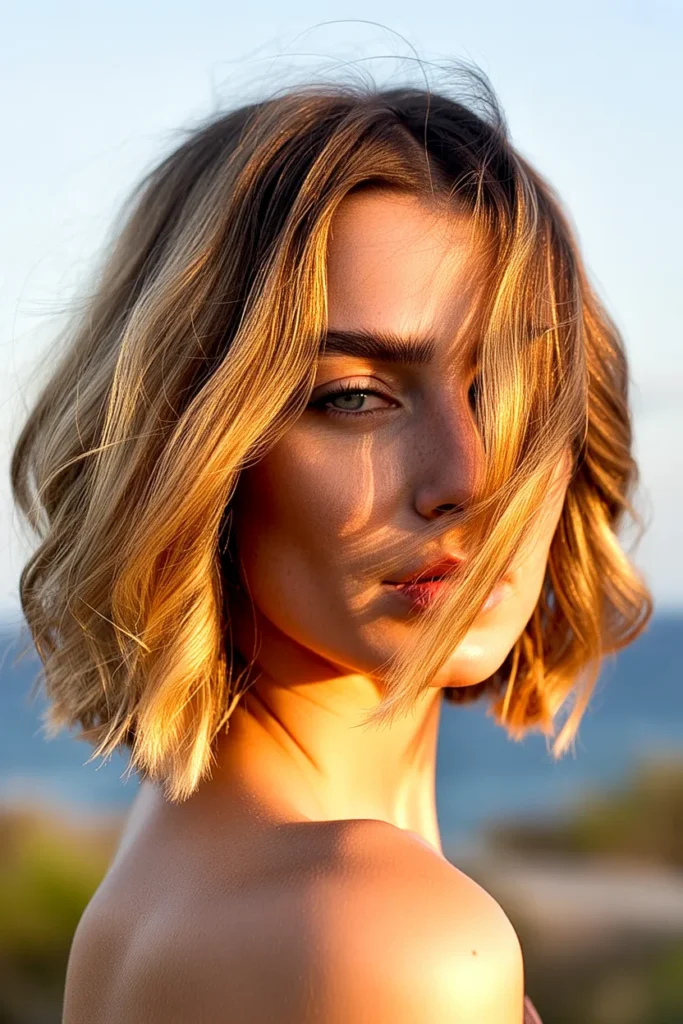 Textured Beach Bob Waves