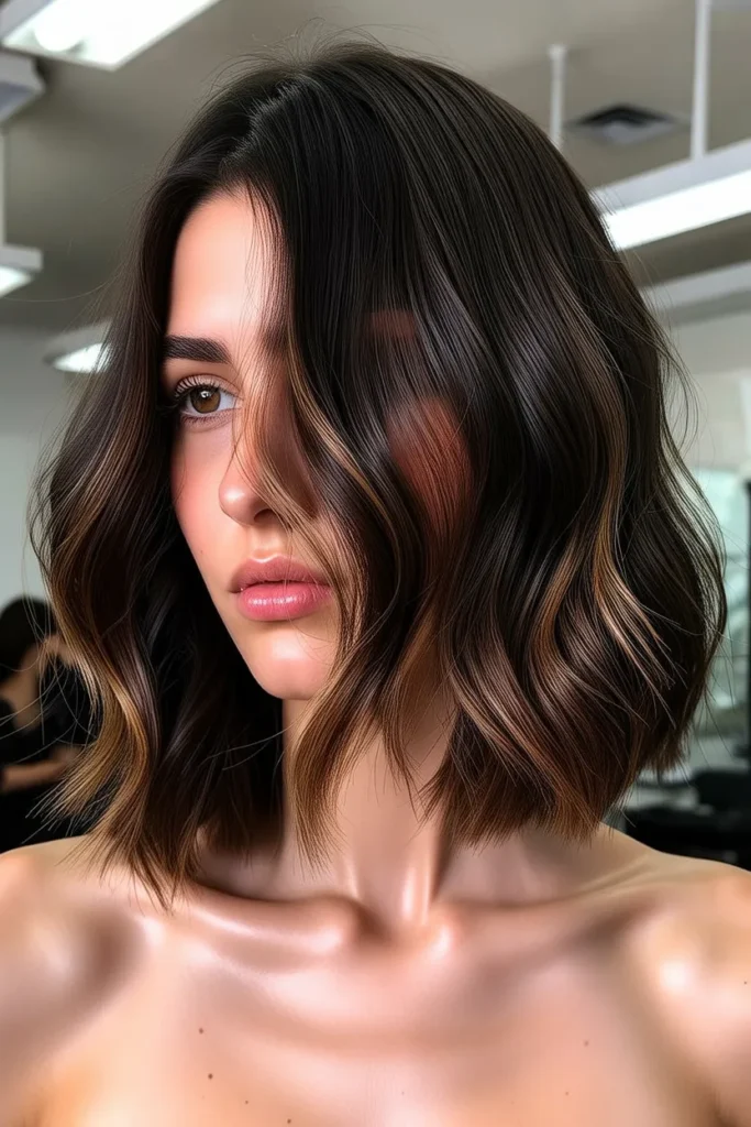 Textured Chin Bob Waves