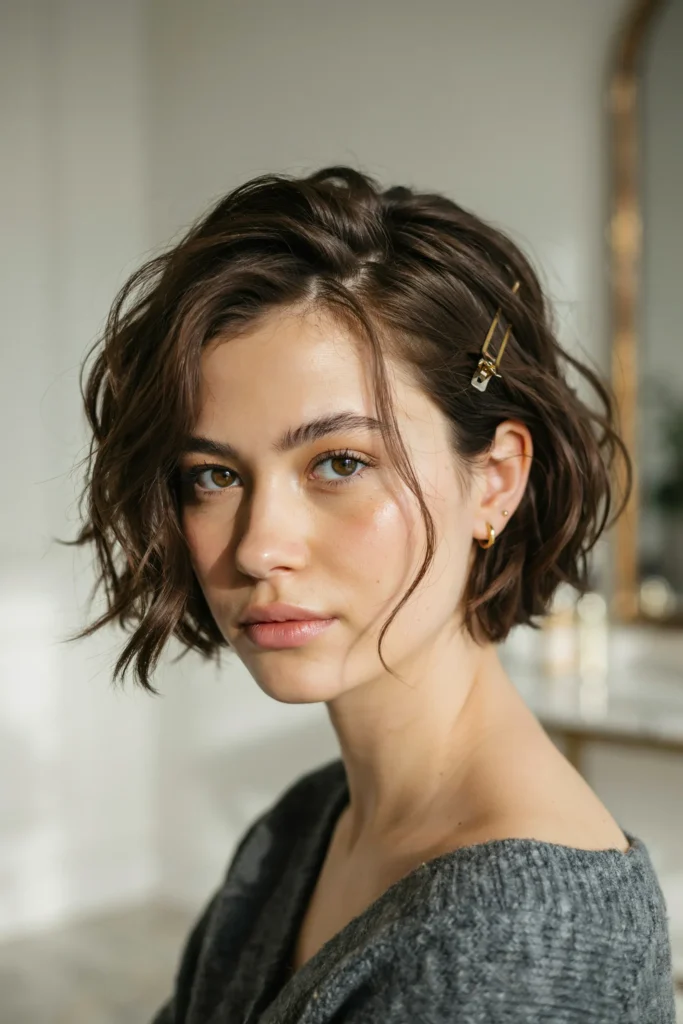 Tousled Espresso Pixie Shag