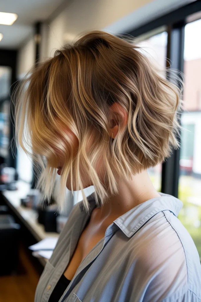 Tousled Messy Bob