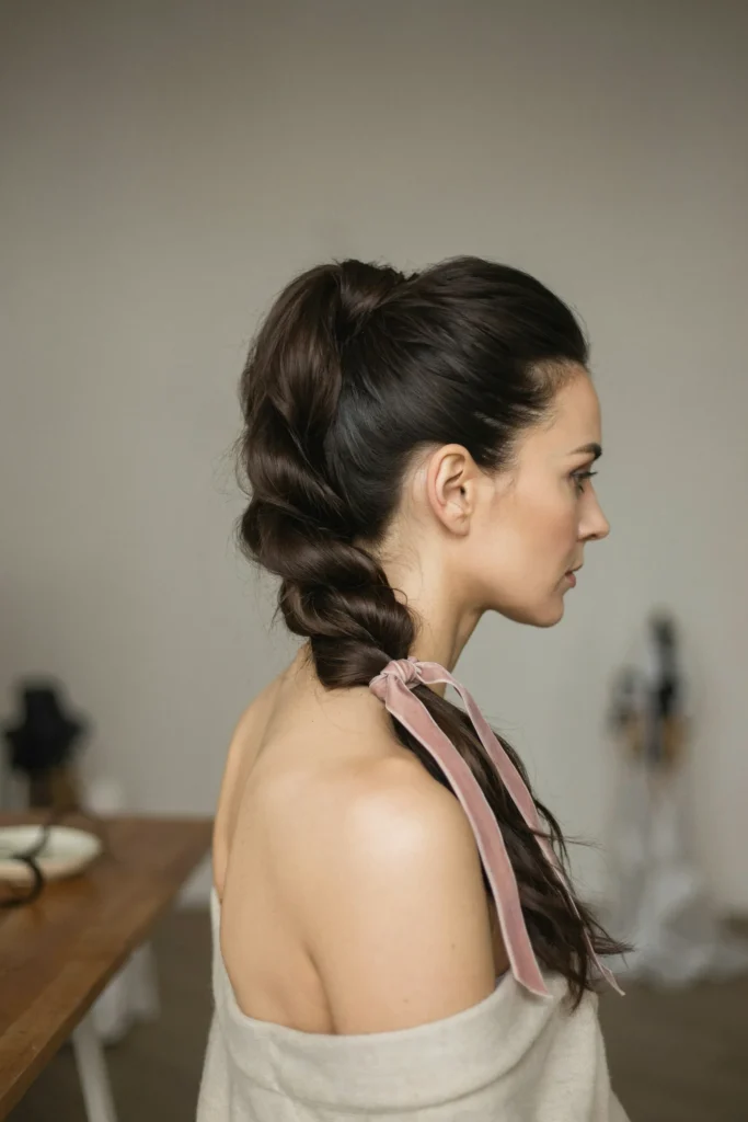 Twisted Velvet Ponytail