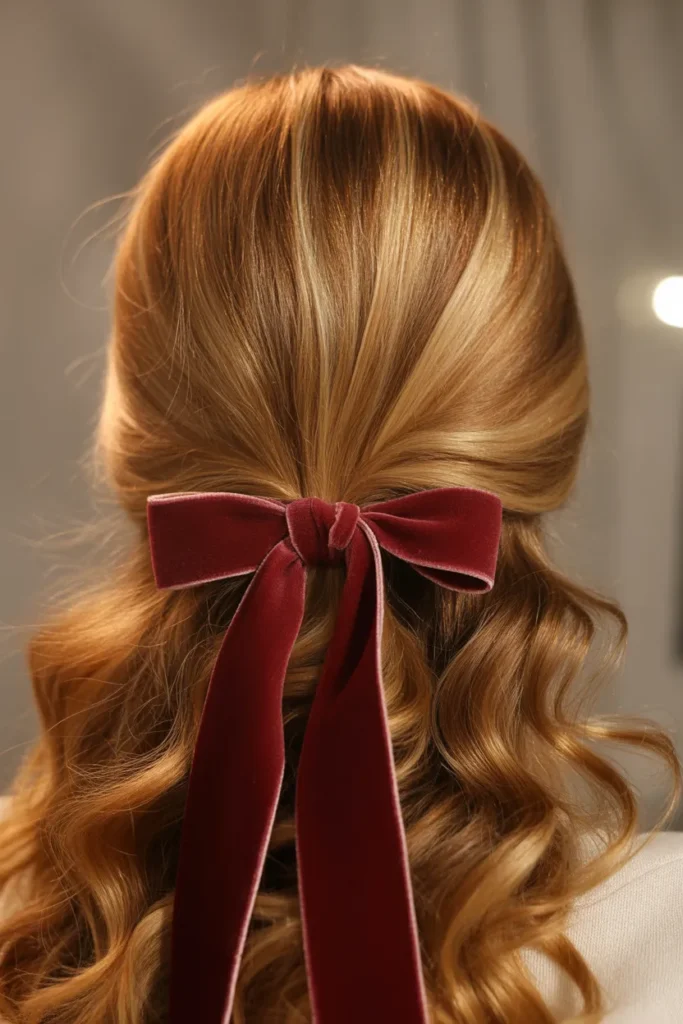 Velvet Bow Curls