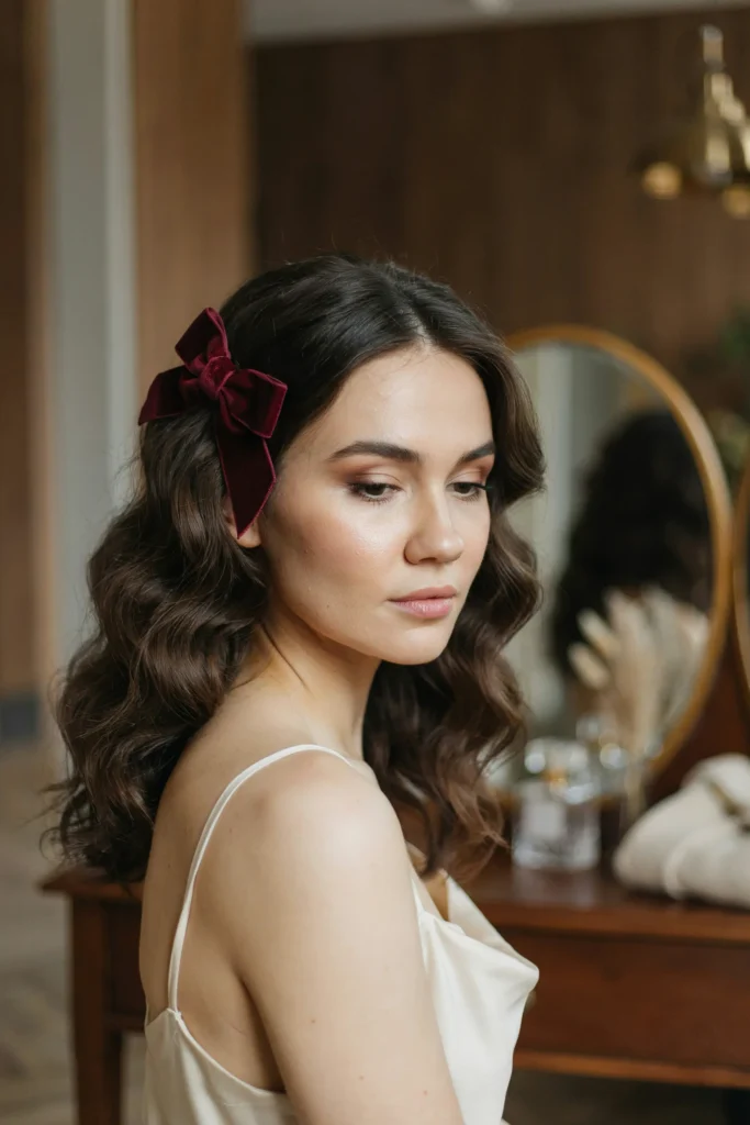 Velvet Bow Curls
