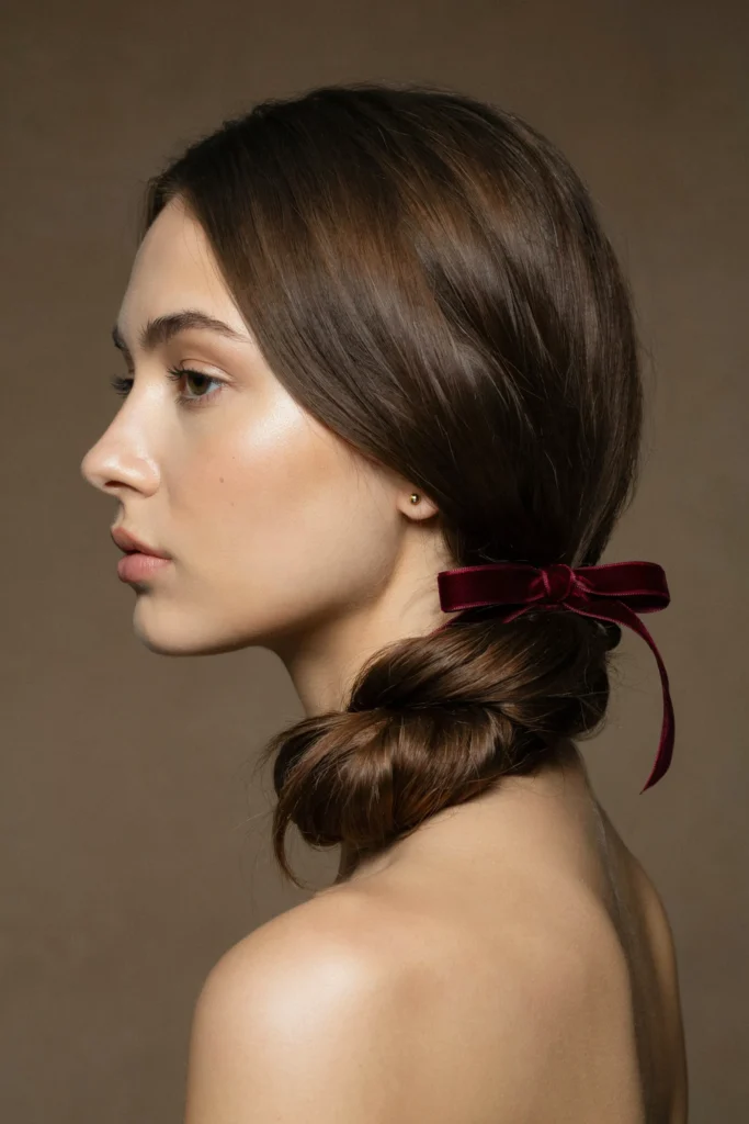 Velvet Wrapped Low Knot