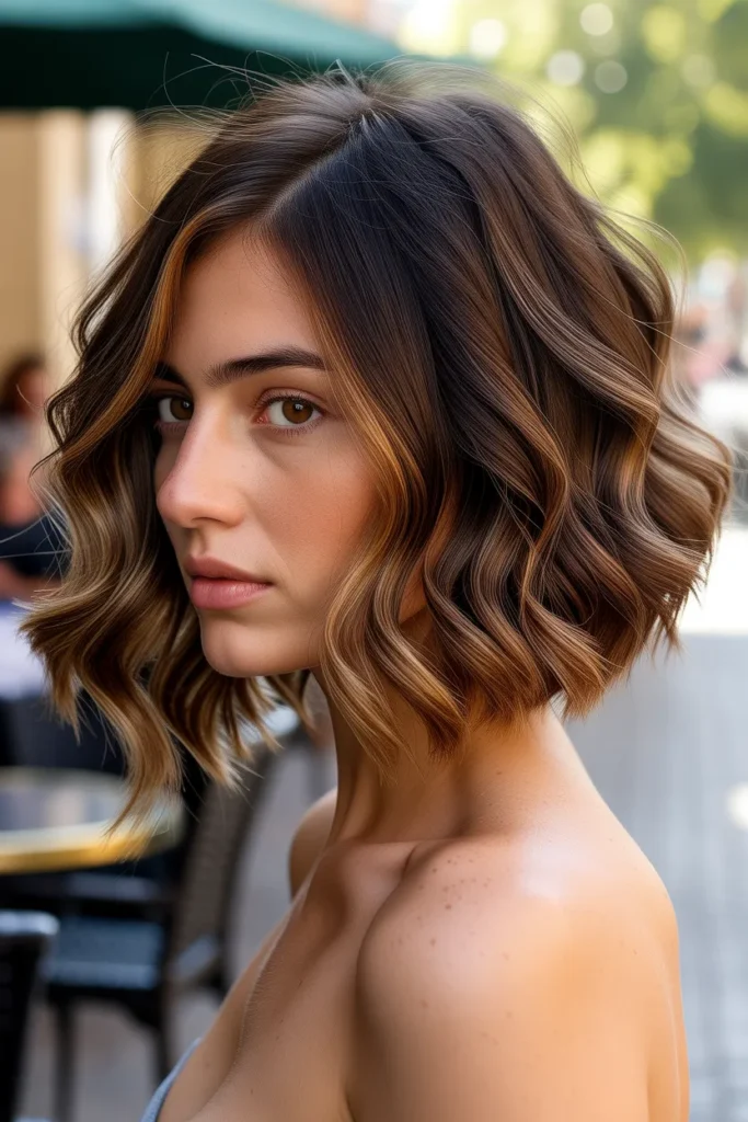 Wavy Collarbone Bob