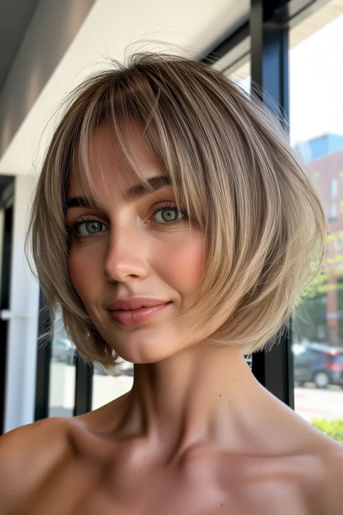 Wispy Fringe Bob