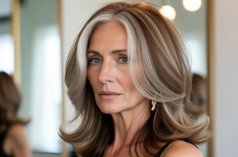 shoulder length hairstyles for women over 40