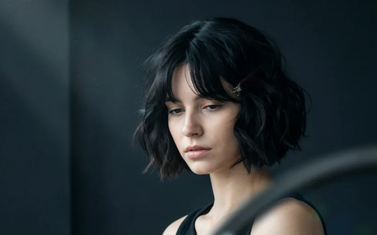 wavy short shag haircuts