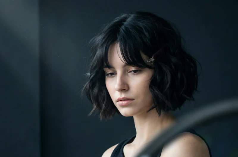 wavy short shag haircuts