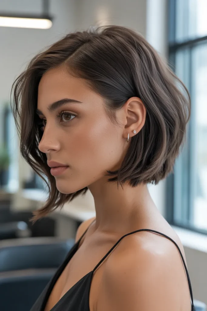 Wispy Undercut Bob