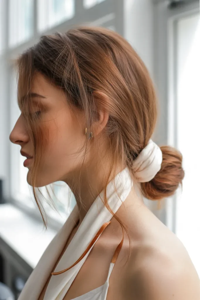 Airy Scarf Bun