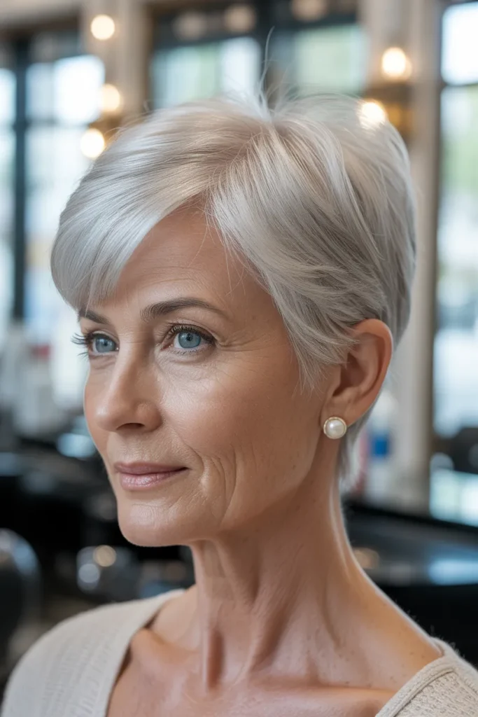 Brushed Back Pixie