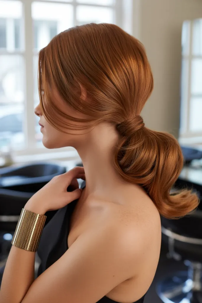 Cascading Loop Ponytail