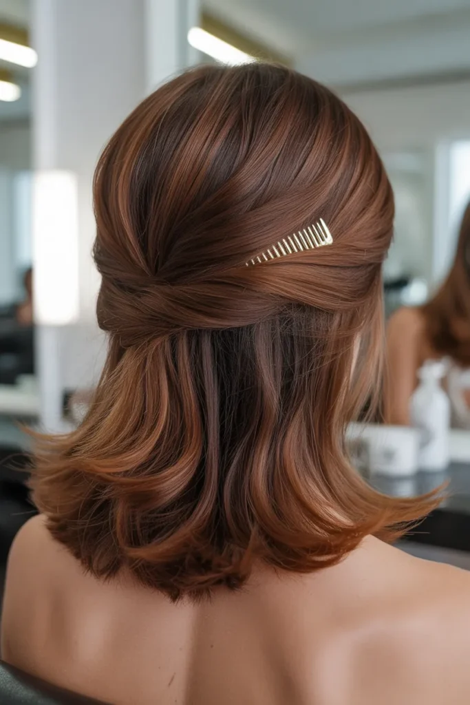 Folded Satin Updo