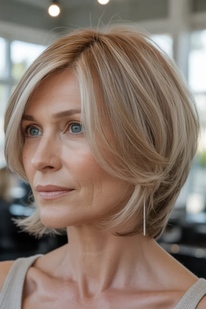 Layered Ear-Length Bob