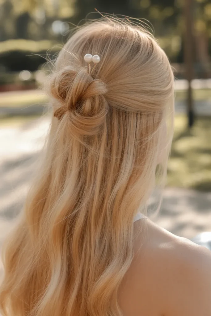 Pebble Knot Half-Up