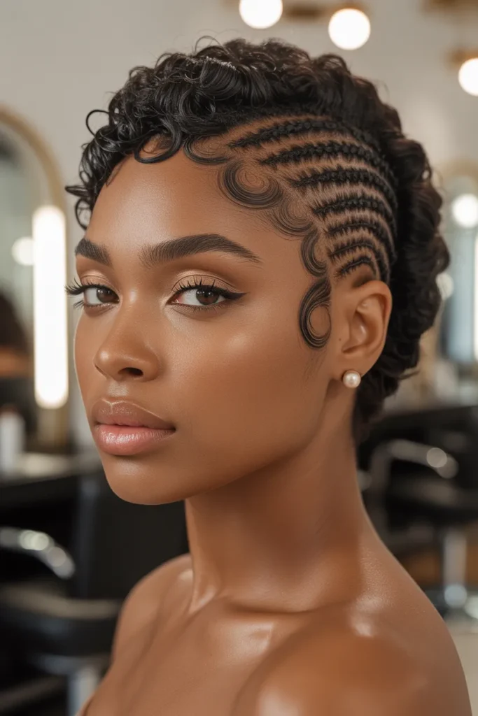 Sculpted Temple Cut