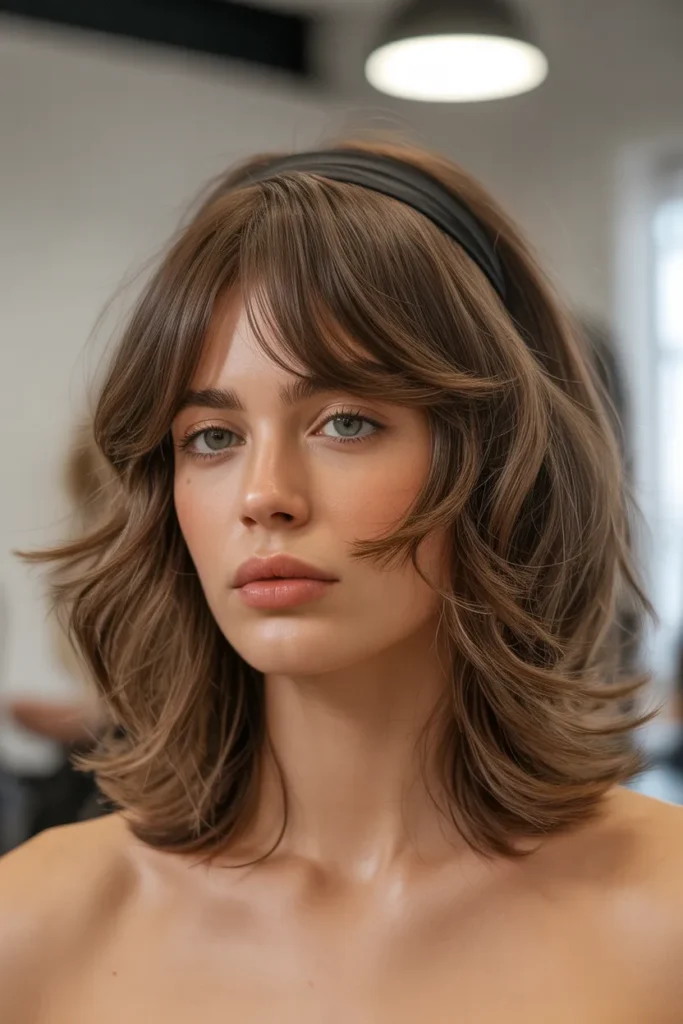 Tousled Fringe Shag