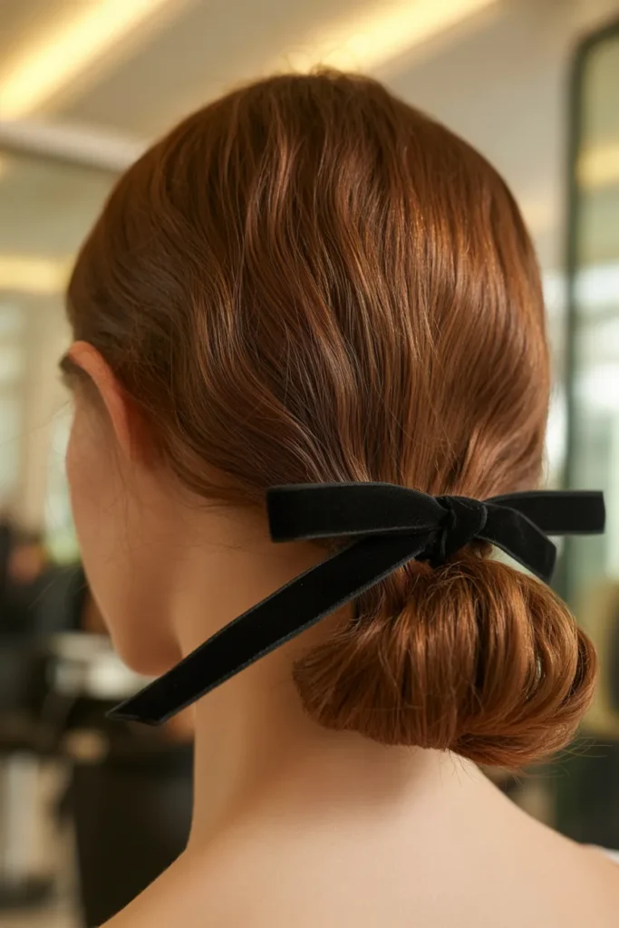 Velvet Ribbon Chignon