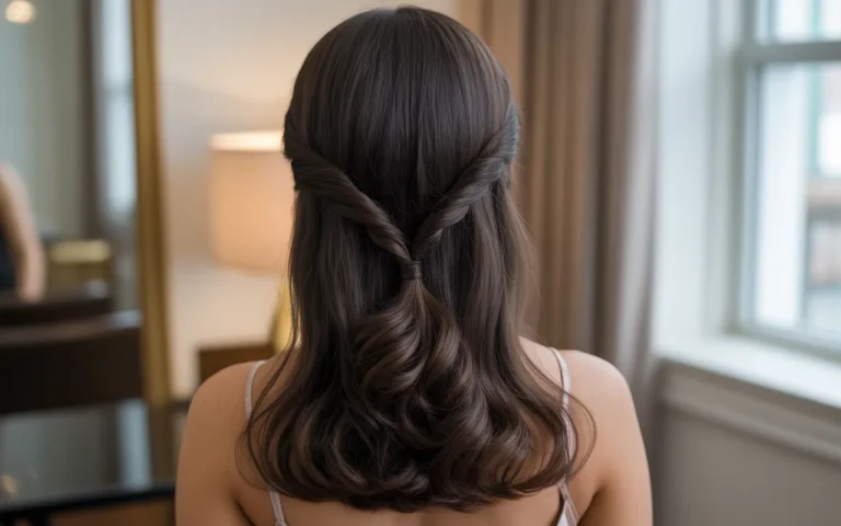 cute half up half down hairstyles