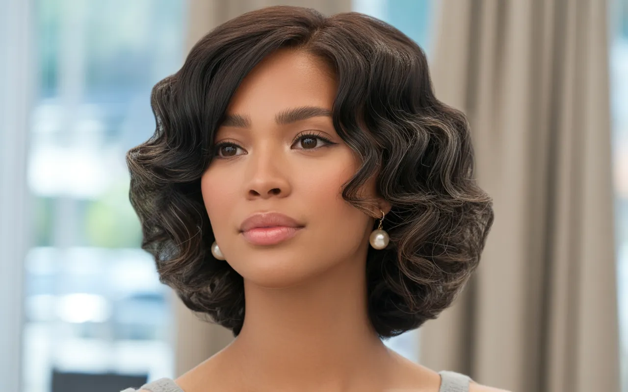 cute layered bob haircuts for curly hair
