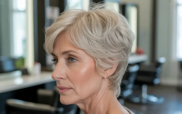 short hairstyles for women with thin hair over 50