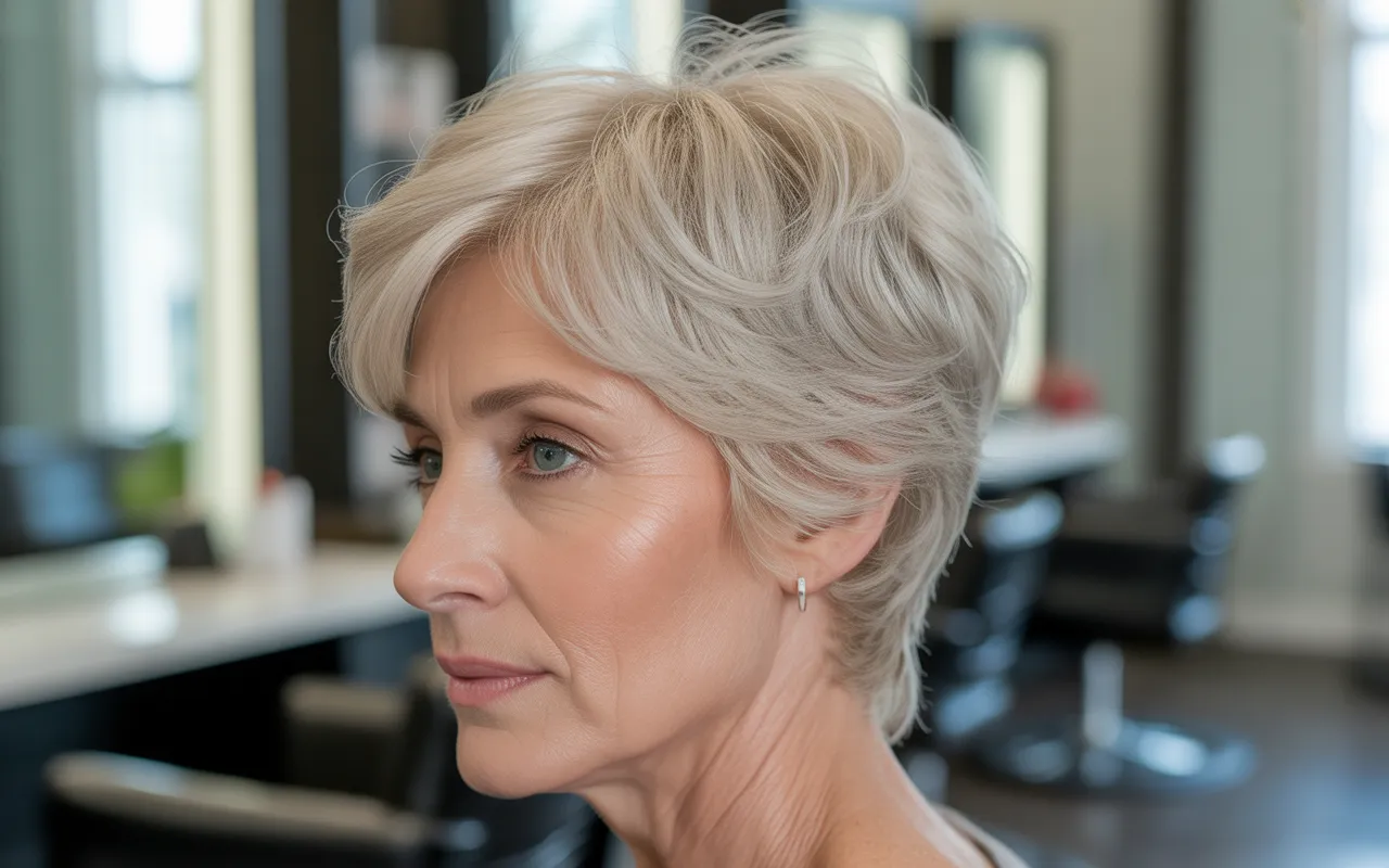 short hairstyles for women with thin hair over 50