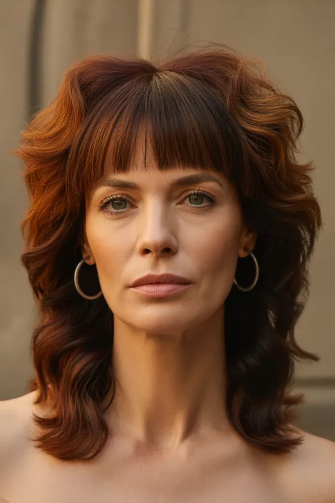 Blunt Fringe Mullet