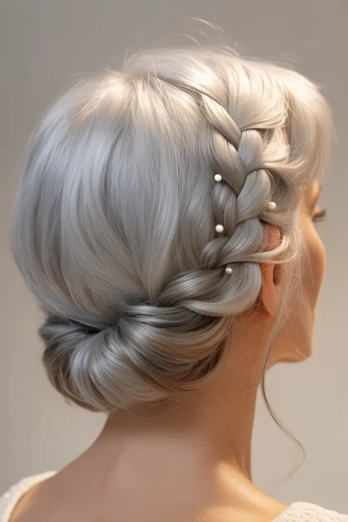 Braided Crescent Updo