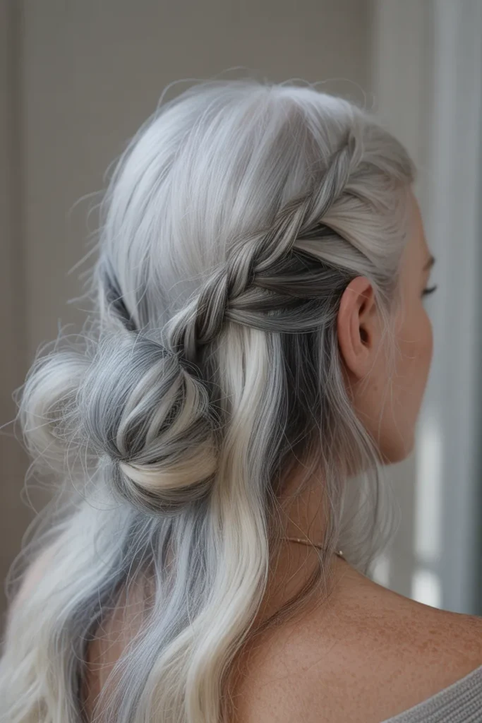 Braided Sides Bun