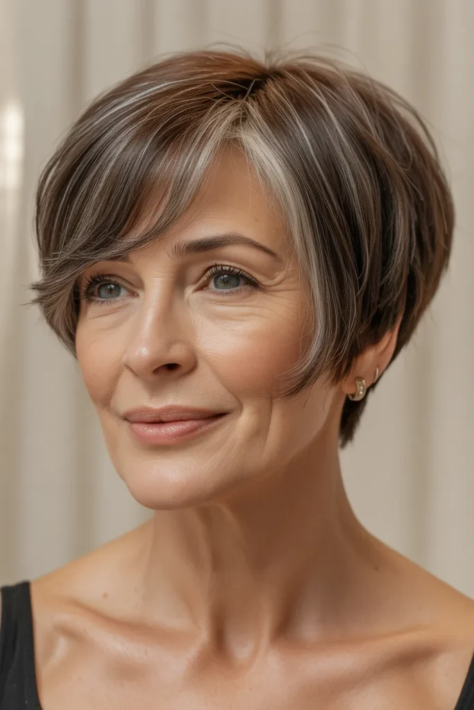 Curved Fringe Mini Bob