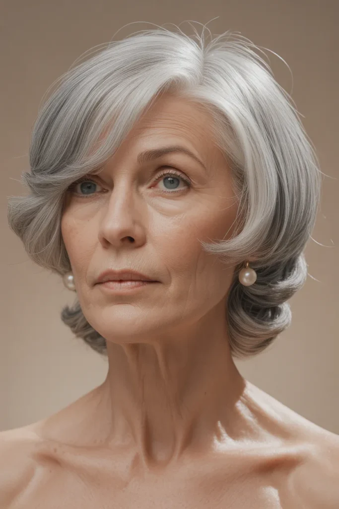 Curved Silver Pageboy