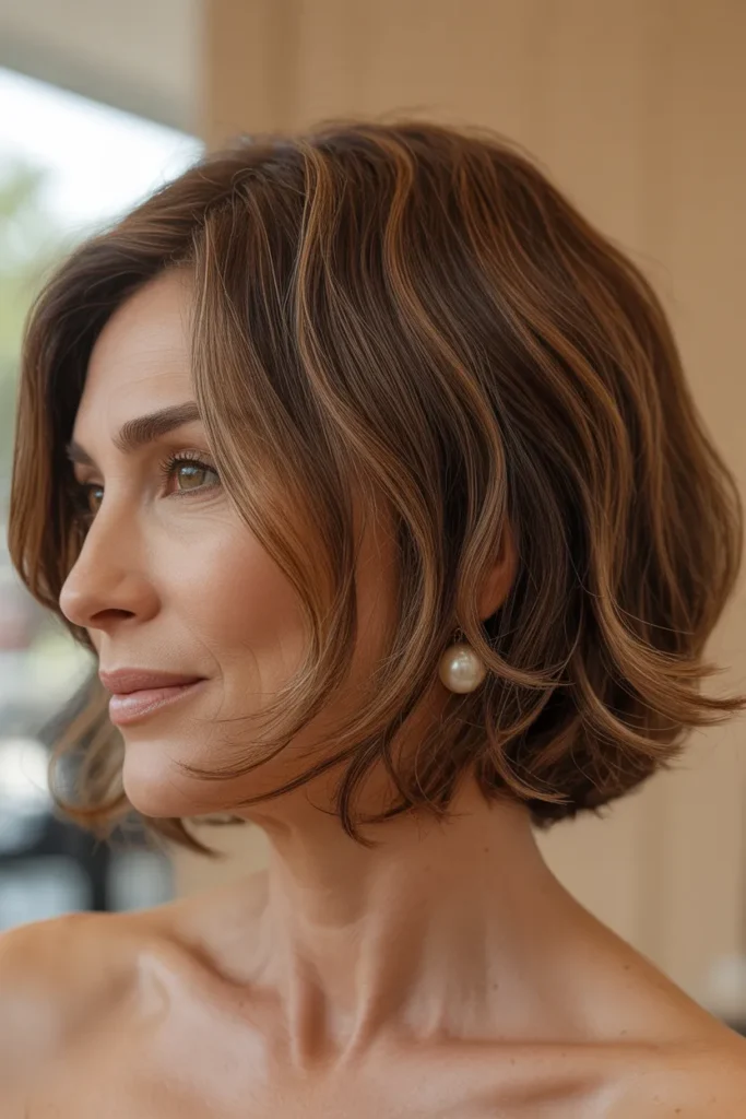 Layered Jawline Bob