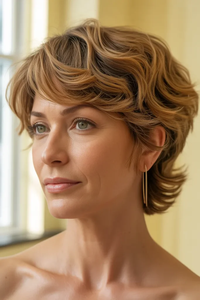 Side-Swept Texture Cap