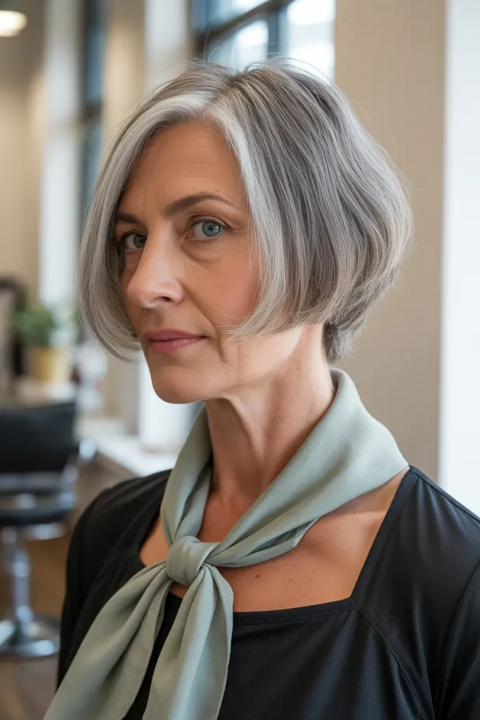 Tapered Scarf Bob