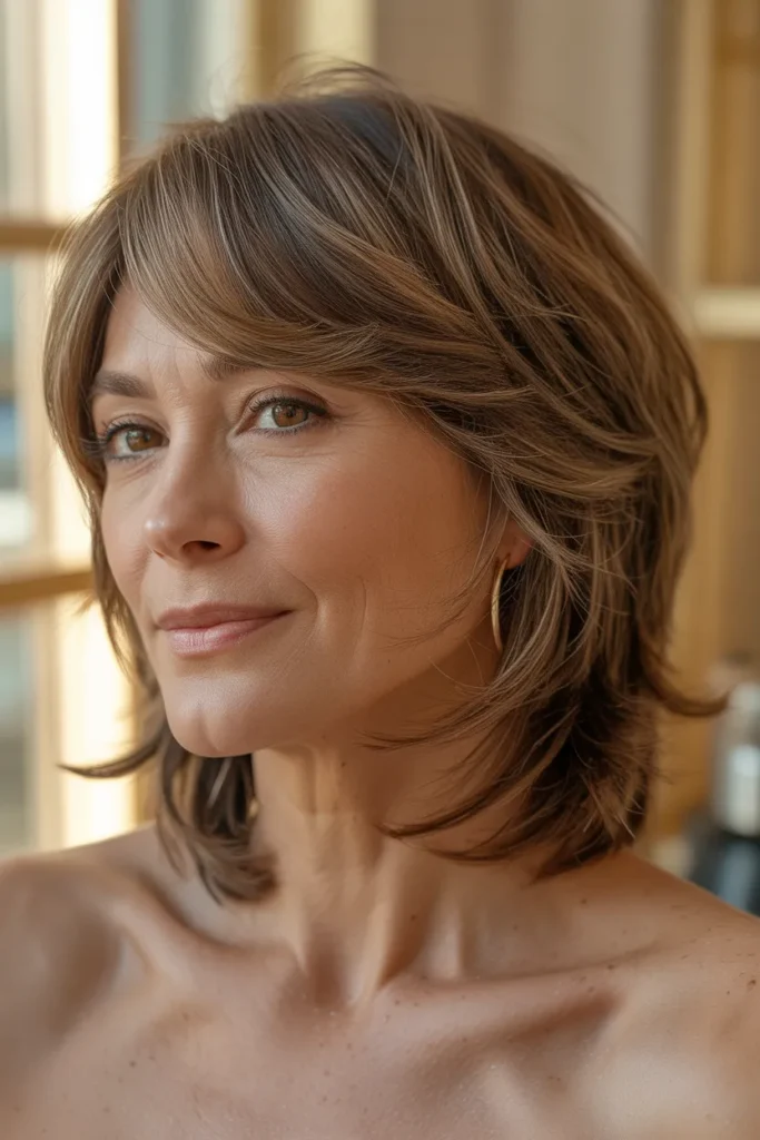 Textured Side-Sweep Bob