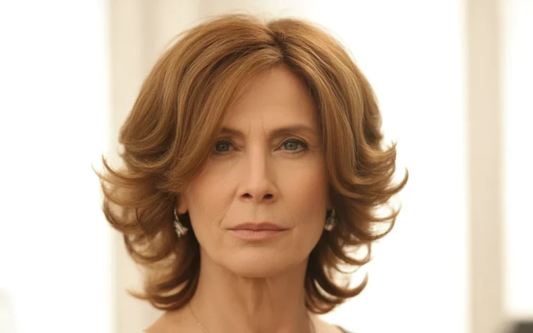 medium length hairstyles for older women