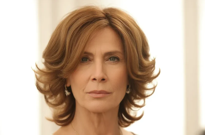 medium length hairstyles for older women