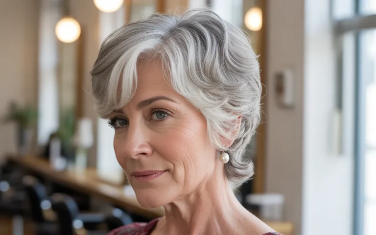short layered hairstyles for women over 60