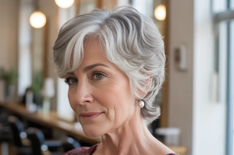 short layered hairstyles for women over 60