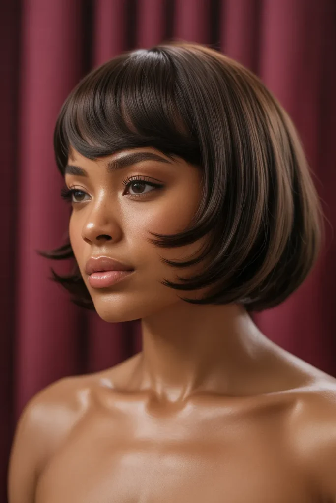 Asymmetrical Velvet Bob