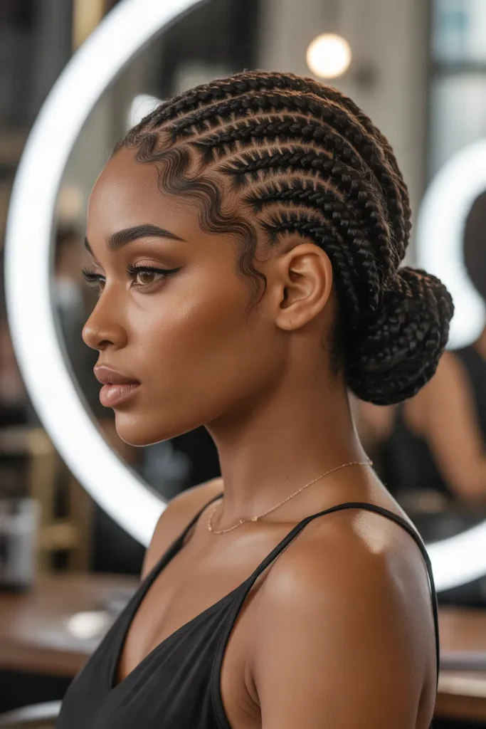 Braided Low Chignon