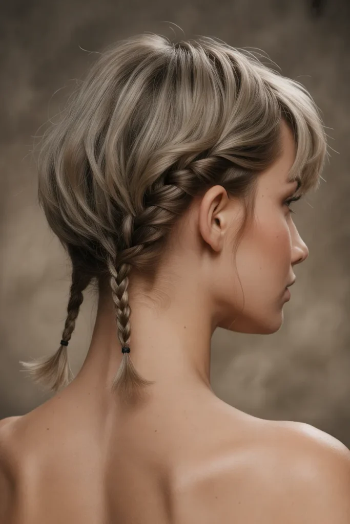 Braided Nape Shag