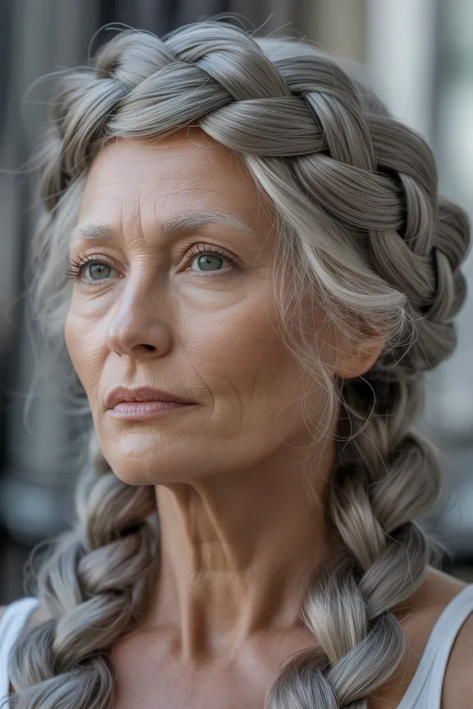 Braided Silver Crown