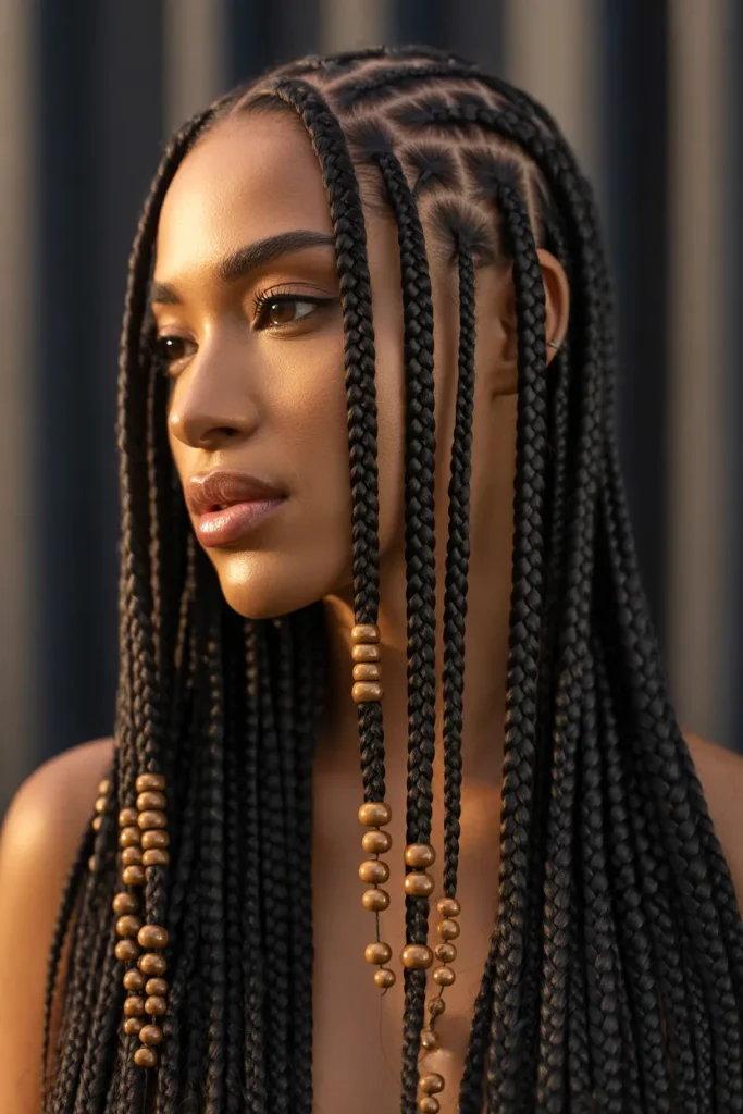 Bronze Bead Cascade