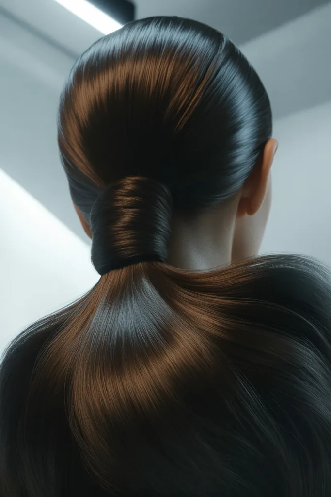 Bronze Ponytail Sweep
