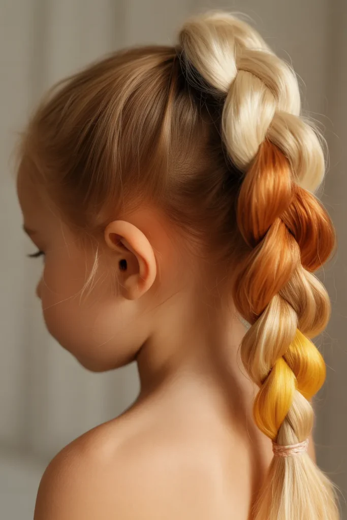 Candy Corn Braid