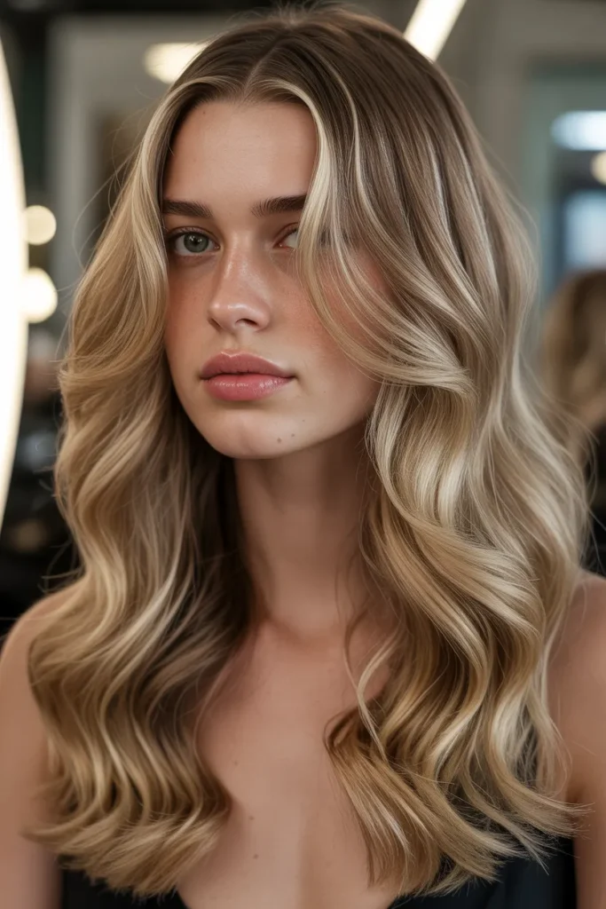 Champagne Ribbon Waves