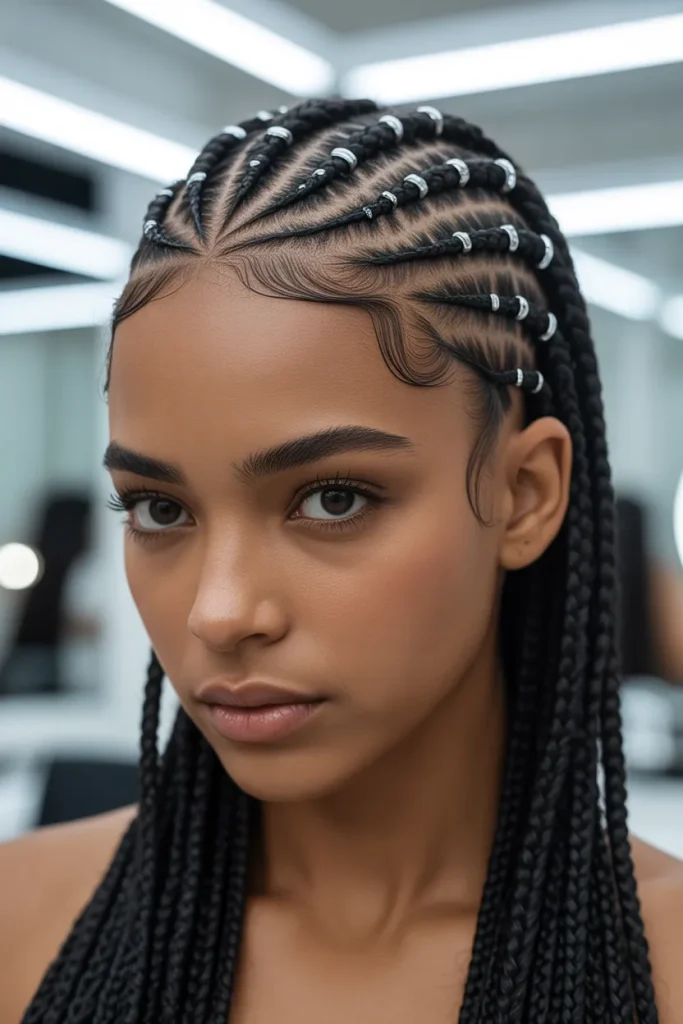 Chrome Part Braids
