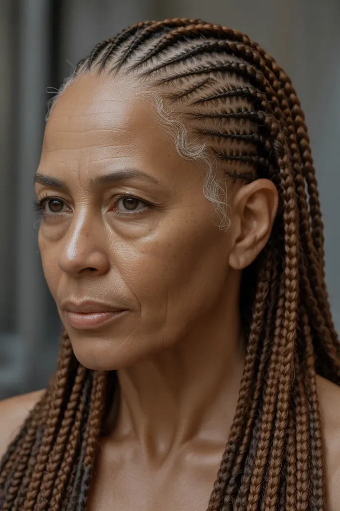 Cocoa Micro Cornrows
